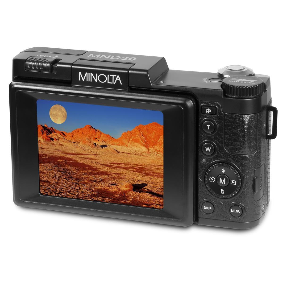 Minolta Minolta MND30 30 MP / 2.7K Ultra HD Digital Camera (Purple)