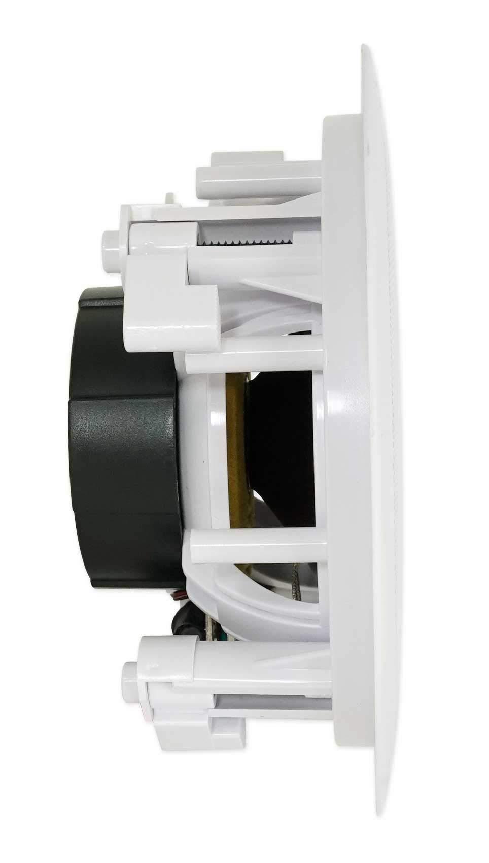 Rockville Rockville Pair HC55 White 5.25\" 300 Watt in-Ceiling Home Theater Speakers 8 Ohm