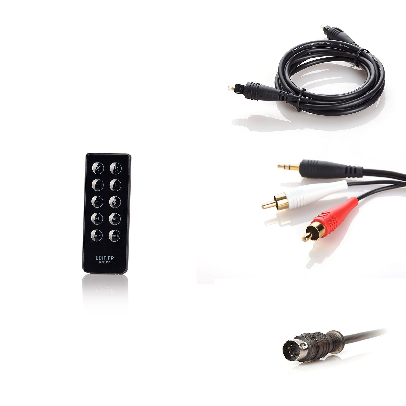 Edifier Edifier R2000DB Active Bluetooth Bookshelf Speakers - Optical Input - 2.0 Wireless Near-Field Studio Monitor Speakers - 120 Watts RMS with 5 Large Woofer Black