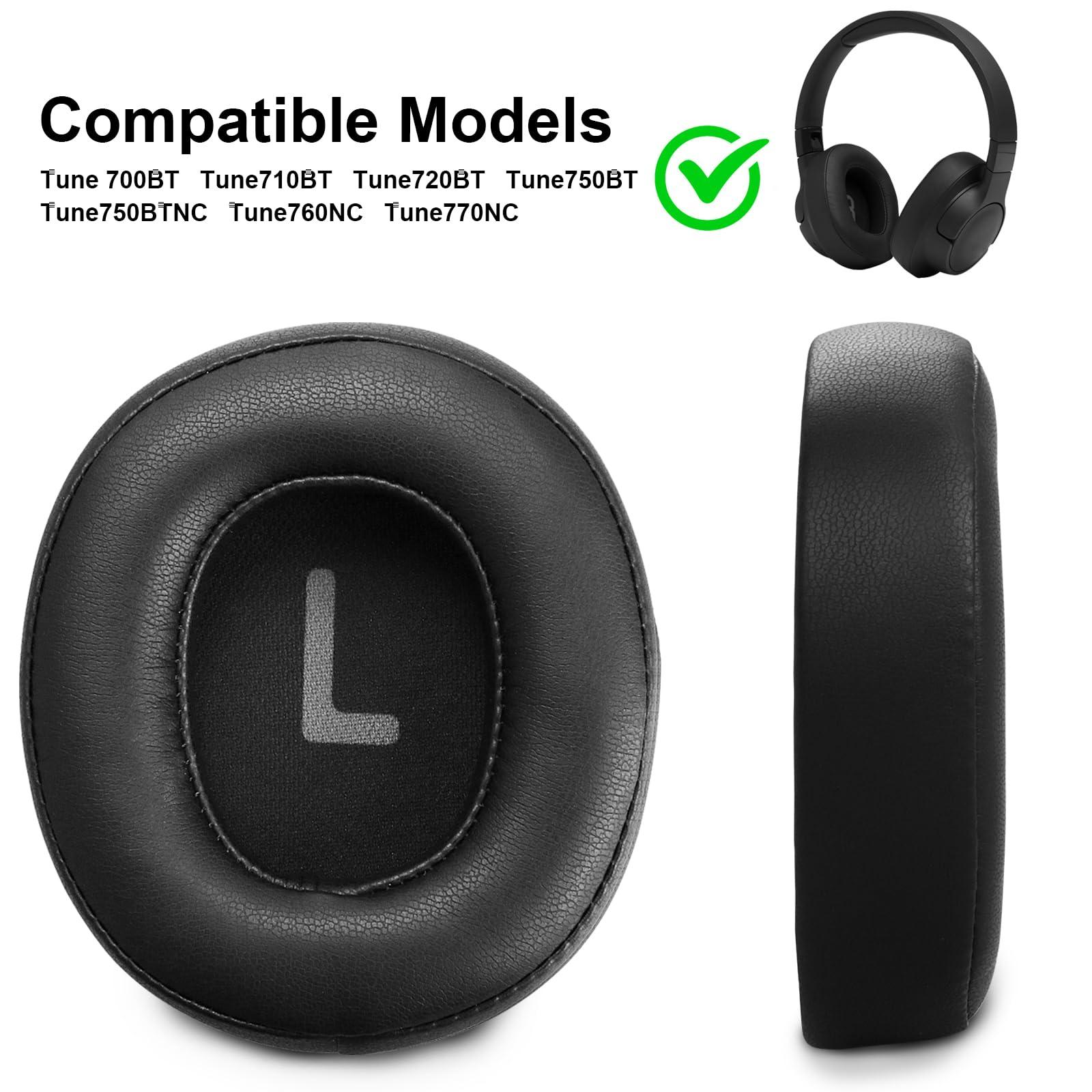 Sodorous Tune 700BT Replacement Earpads - Compatible with JBL Tune 700BT / 710BT / 700BTNC / 750BT / 760BTNC Headphones Ear Cushion Ear Muffs High-Density Noise Cancelling Memory Foam Ear Pads