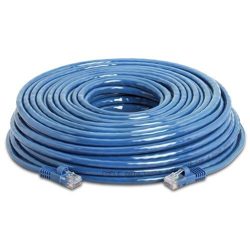 Cmple Cmple Cat5e Network Ethernet Cable - Computer LAN Cable 1Gbps - 350 MHz, Gold Plated RJ45 Connectors - 75 Feet Blue