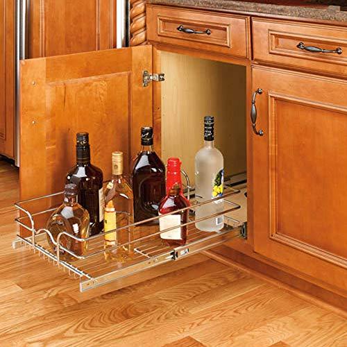 Rev-A-Shelf Rev-A-Shelf - 5WB1-1222-CR - 11 3/8 in. W x 22 in. D Base Cabinet Pull-Out Chrome Wire Basket