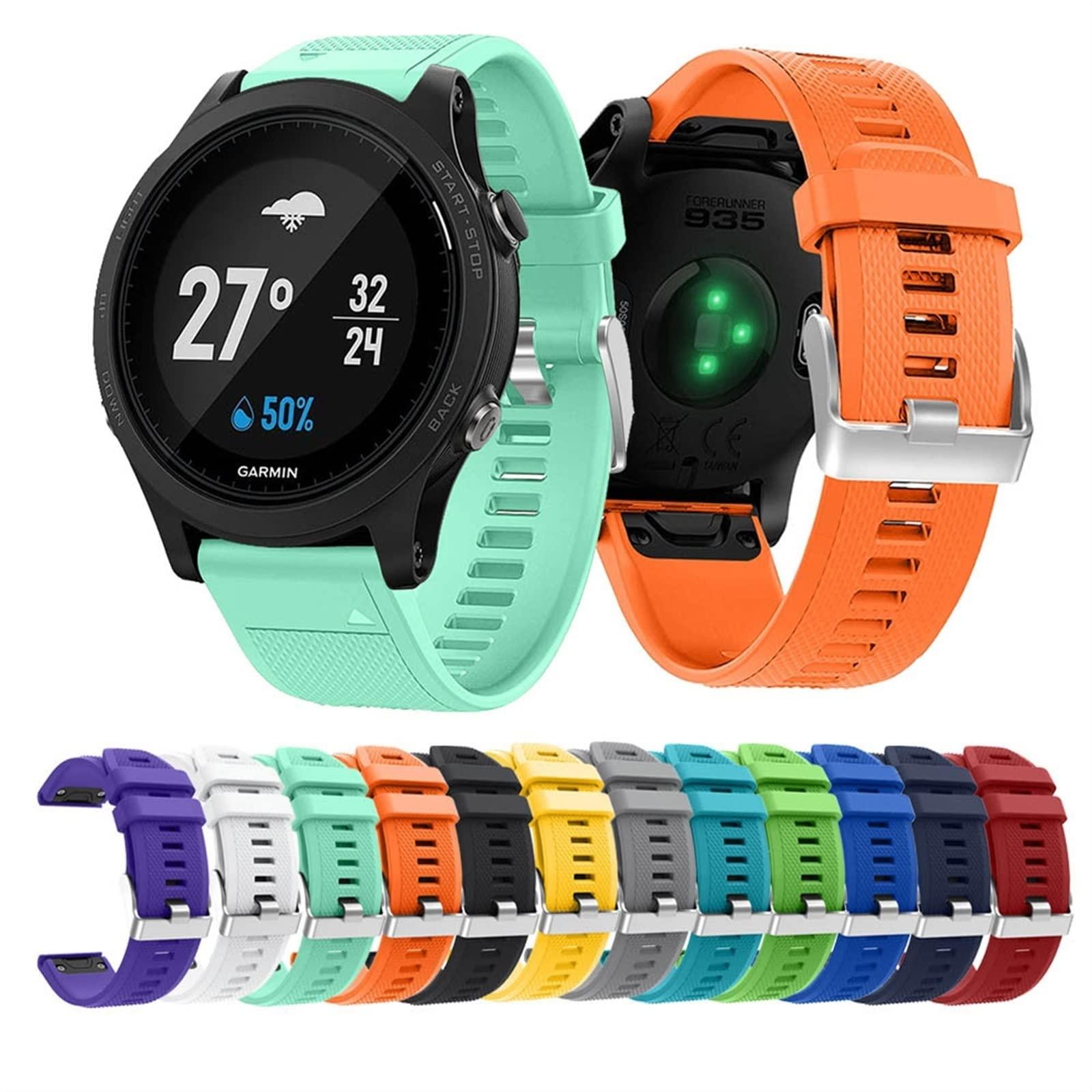 IOTUP IOTUP Replacement Silicone Watch Strap Band for Garmin Forerunner 935 GPS Watch Quick Release Watchbands (Color : 7)