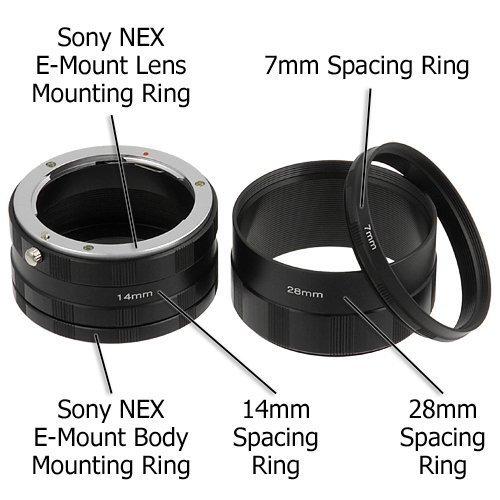 Fotodiox Fotodiox Macro Extension Tube Set Compatible with Sony E-Mount Cameras for Extreme Macro Photography