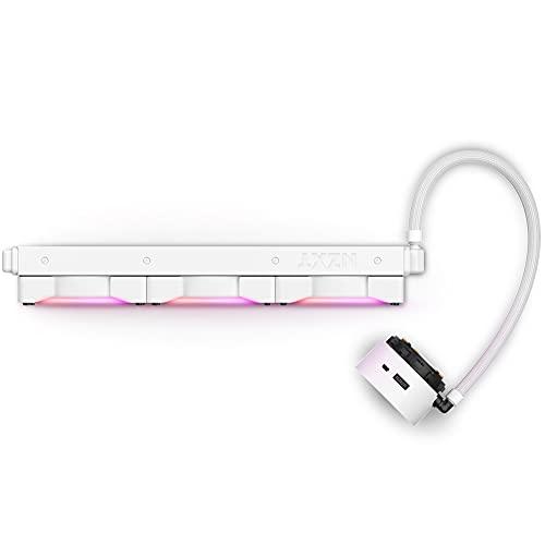 NZXT NZXT Kraken Z73 RGB 360mm - RL-KRZ73-RW - AIO RGB CPU Liquid Cooler - Customizable LCD Display - Improved Pump - Powered by CAM V4 - RGB Connector - Aer RGB 2 120mm Radiator Fans (3 Included) - White