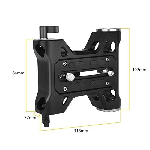 NICEYRIG NICEYRIG Camera Baseplate with Rosette Mount, 15mm Rod Base Plate Applicable for Sony FS5 FS7 FX9, RED DSMC2, KINEFINITY Cinema Camcorder - 401