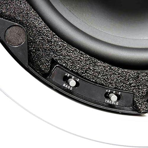 Earthquake Sound Earthquake Sound ECS-SS82 SweetSpot 2-way Edgeless In-Ceiling Speaker, Fixed 20 Degree 8\" Woofer, 1\" Swiveling Silk Dome Neodymium Tweeter, 3dB Bass/Treble Tonal Controls, Single, White