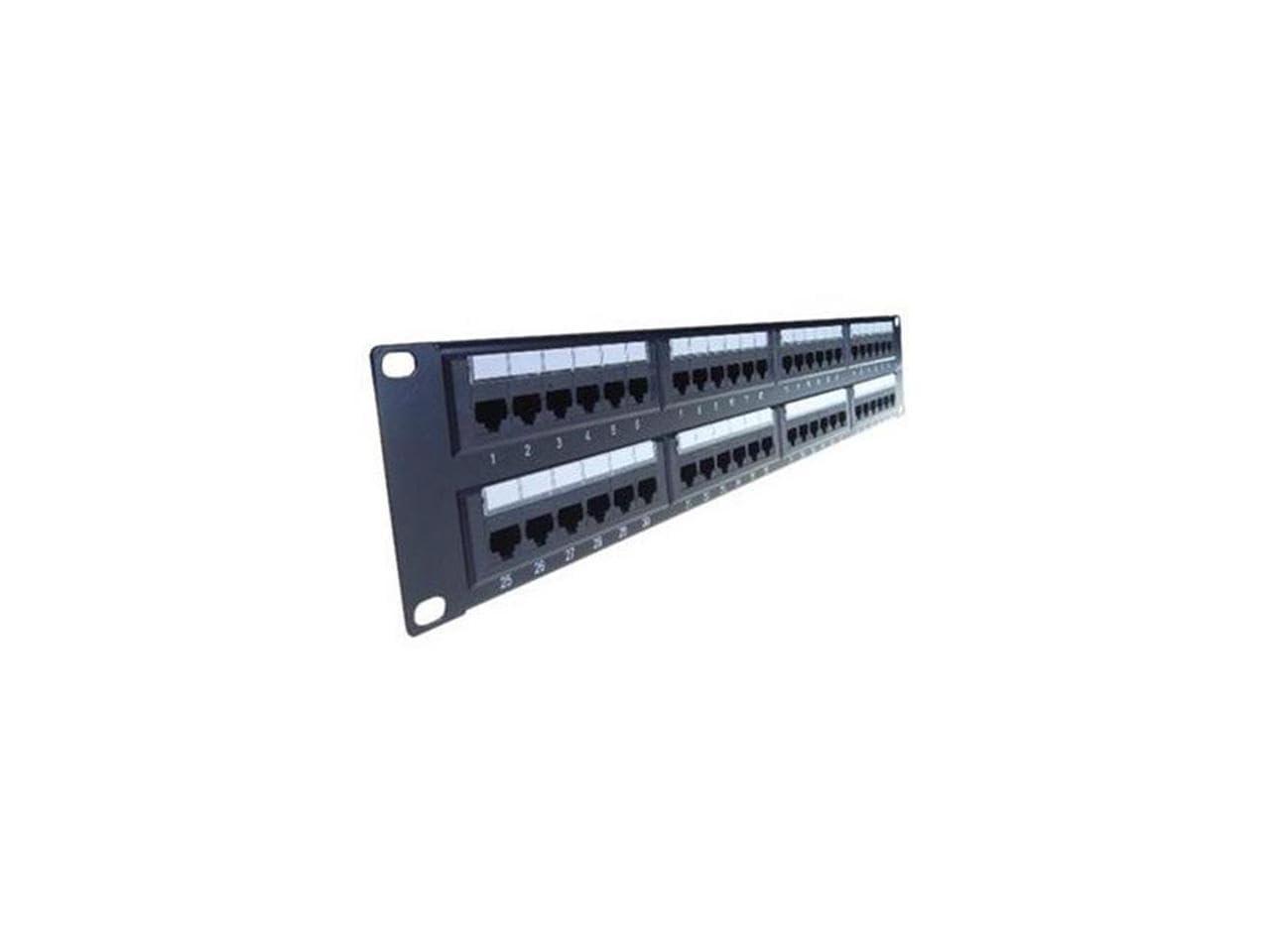 4XEM 4XEM 48 Port CAT6 Rackmount Patch Panel