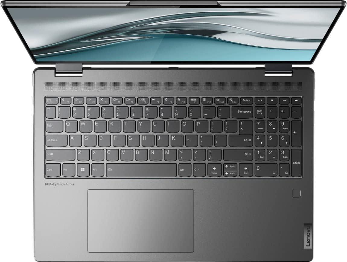 Lenovo Lenovo 2022 Newest Yoga 7i 2-in-1 16\" 2.5K Touch Premium Laptop | Intel Core i5-1240P | Backlit Keyboard | Fingerprint | Windows 11 | Gray| 8GB RAM | 256GB SSD