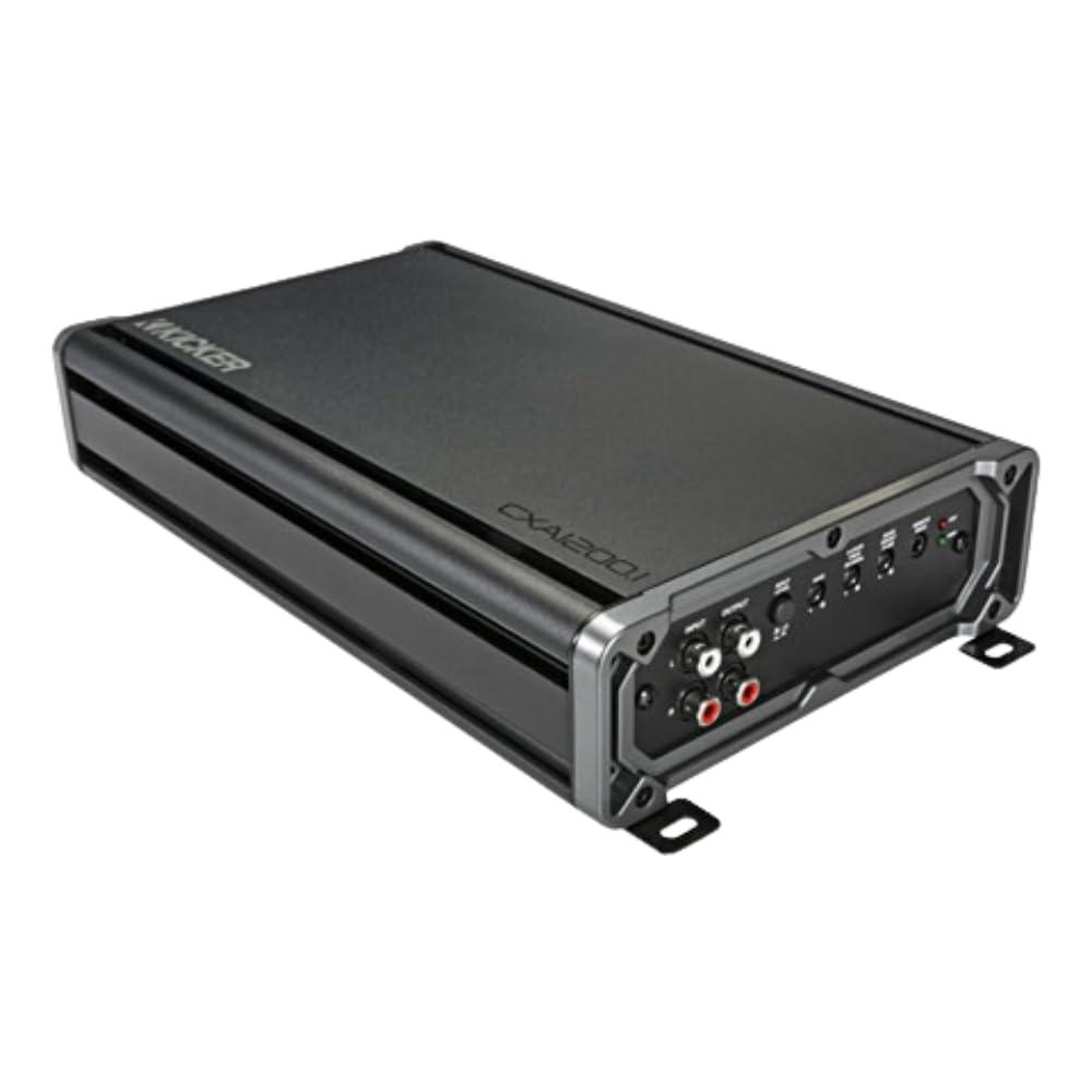 KICKER KICKER CX Series 46CXA12001T Mono Subwoofer Amplifier and 46CXARCT Dash-Mount Wired Remote and DIAS Keychain