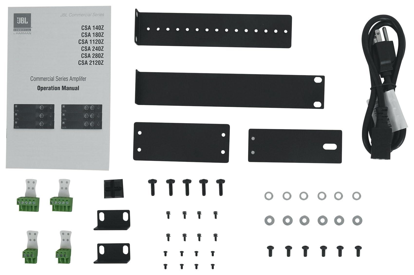 Audiosavings Audiosavings Bundle: (1) JBI CSA 280Z 2 x 80w Commercial 70v Amplifier Amp 4 Restaurant CSA280Z Bundle with (2) 2 Rockville WET-6525B 6.5" 70V Commercial Indoor/Outdoor Wall Speakers (Items 3)