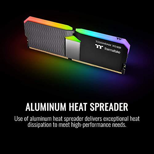 Thermaltake Thermaltake TOUGHRAM XG RGB DDR4 4600MHz 16GB (8GB x 2) 16.8 Million Color RGB Alexa/Razer Chroma/5V Motherboard Syncable RGB Memory R016D408GX2-4600C19A