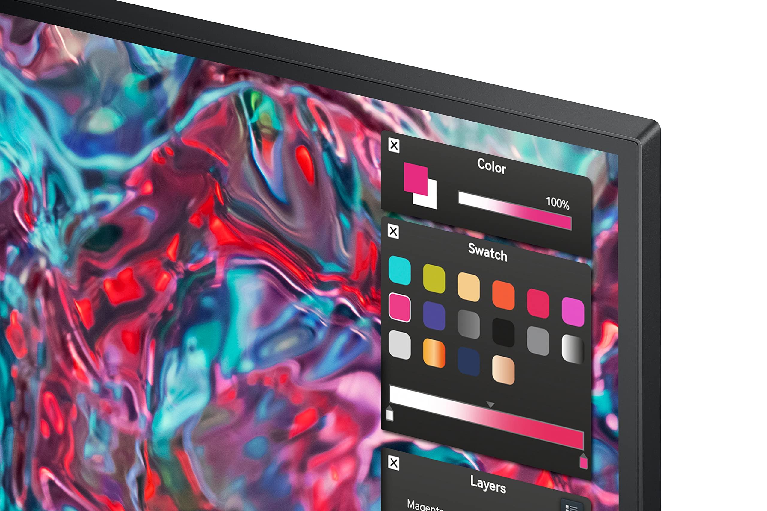 SAMSUNG SAMSUNG 27-Inch ViewFinity S8 Series 4K UHD High Resolution Monitor, IPS Panel, 60Hz, Thunderbolt 4, HDR 10+, Built-In Speakers, Height Adjustable Stand, S27B804TGN, 2022, Black