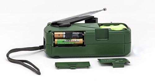 Kaito Kaito V1 Voyager Solar/Dynamo AM/FM/SW Emergency Radio with Cell Phone Charger and 3-LED Flashlight, Green