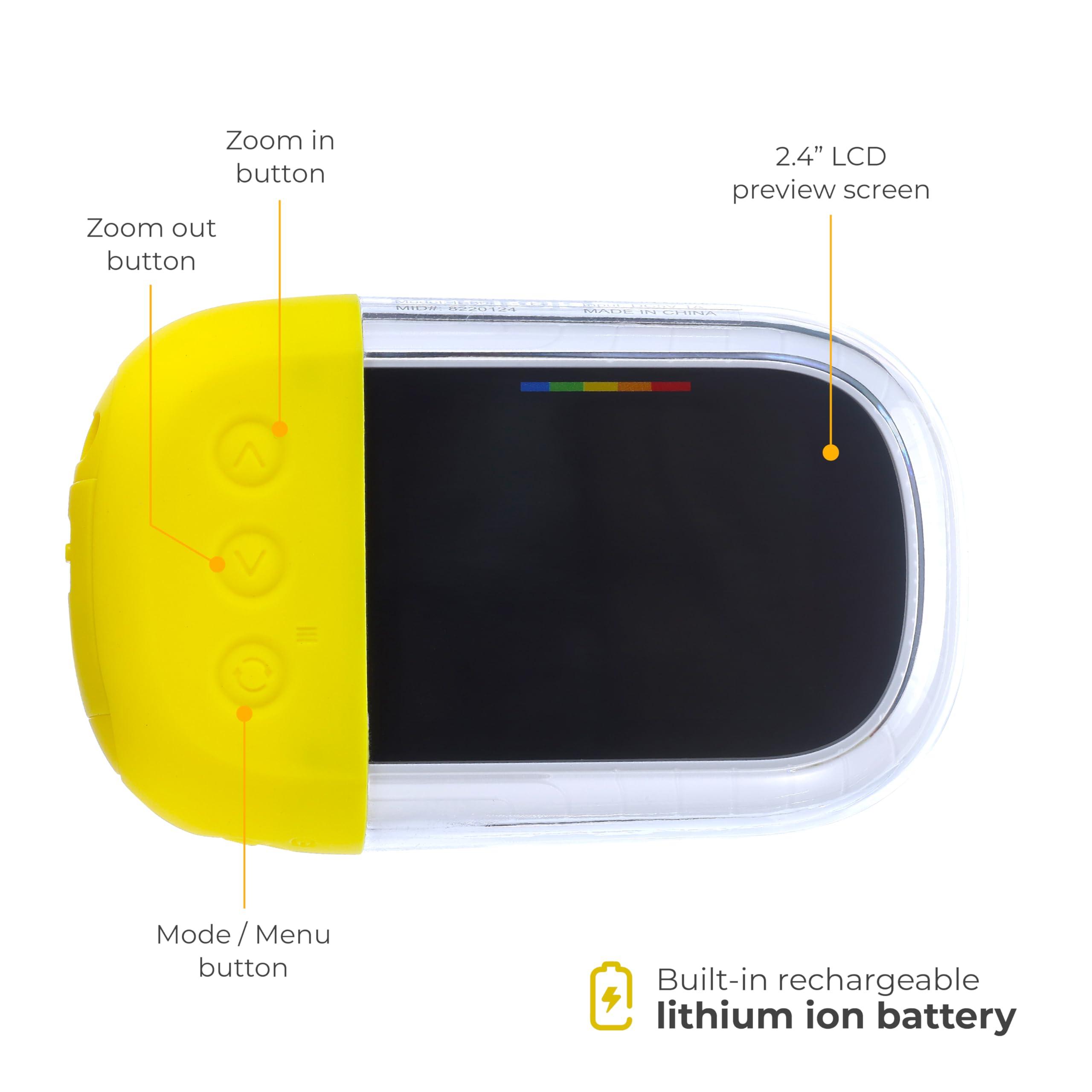 Sakar Polaroid Underwater Camera 18mp 4K UHD, Polaroid Waterproof Camera for Snorkeling and Diving with LCD Display, USB Rechargeable Digital Polaroid Camera for Videos and Photos