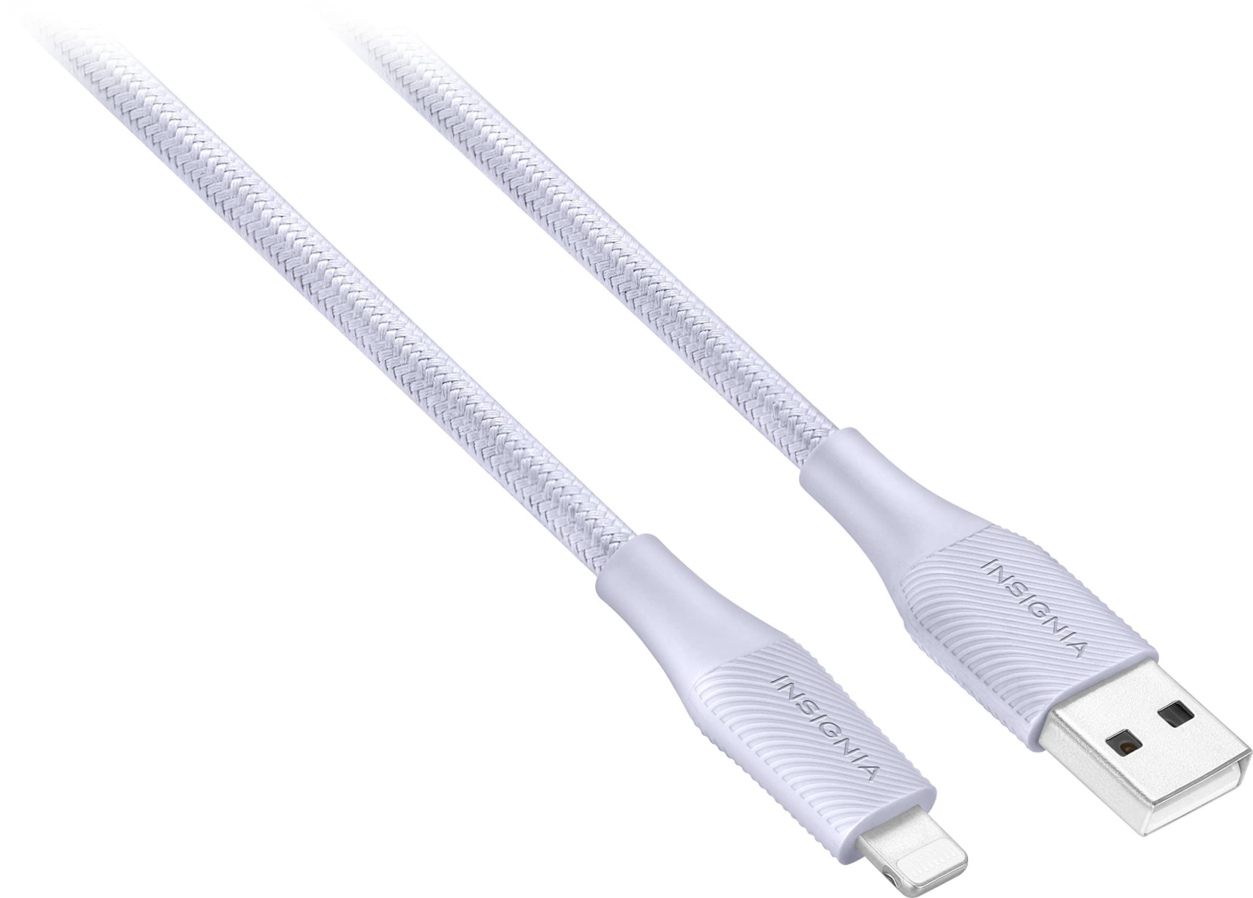 INSIGNIA Insignia - 10\' Lightning to USB Charge-and-Sync Cable - Purple