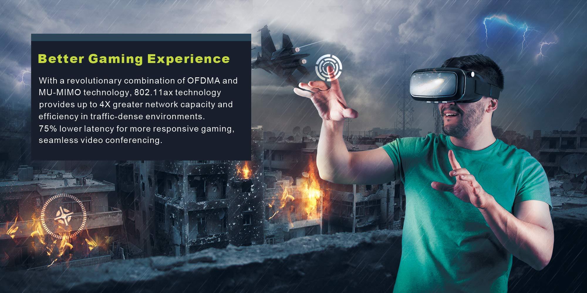 OKN OKN WiFi 6E AX5400 PCIe WiFi Card for Desktop PC (Intel AX210) Bluetooth 5.3, WPA3, 802.11AXE Tri Band Wireless Adapter with MU-MIMO, OFDMA, Ultra-Low Latency, Supports Windows 11, 10 (64bit)