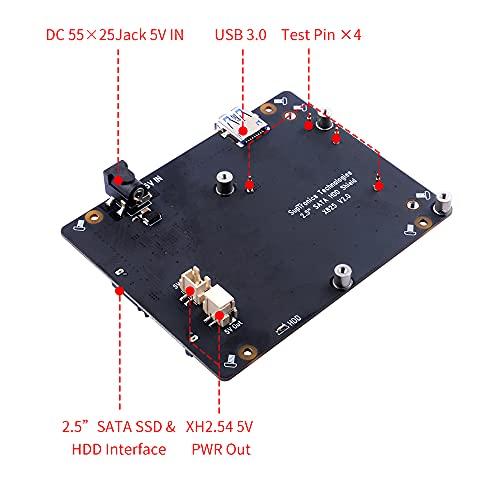 GeeekPi GeeekPi SATA Storage for Raspberry Pi 4, 2.5 inch SATA HDD/SSD Expansion Board X825 V2.0 USB3.0 Shield for Raspberry Pi 4 Model B ( Only for Raspberry Pi 4B )