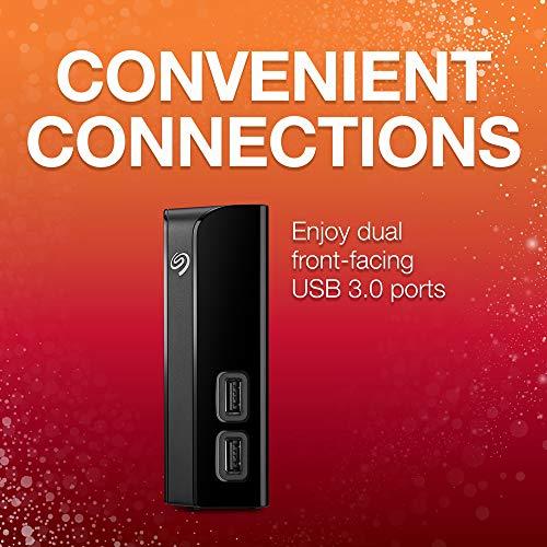 Seagate Seagate STEL6000100 Backup Plus Hub 6TB External Hard Drive Desktop HDD – USB 3.0, 2 USB Ports, for Computer Desktop Workstation PC Laptop Mac, 2 Months Adobe CC Photography