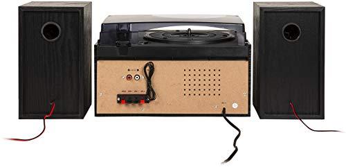 Crosley Crosley CR7014A-BK Eclipse 3-Speed Turntable with Bluetooth, AM/FM Radio, CD/Cassette Player, USB, SD Card Reader, Aux-in