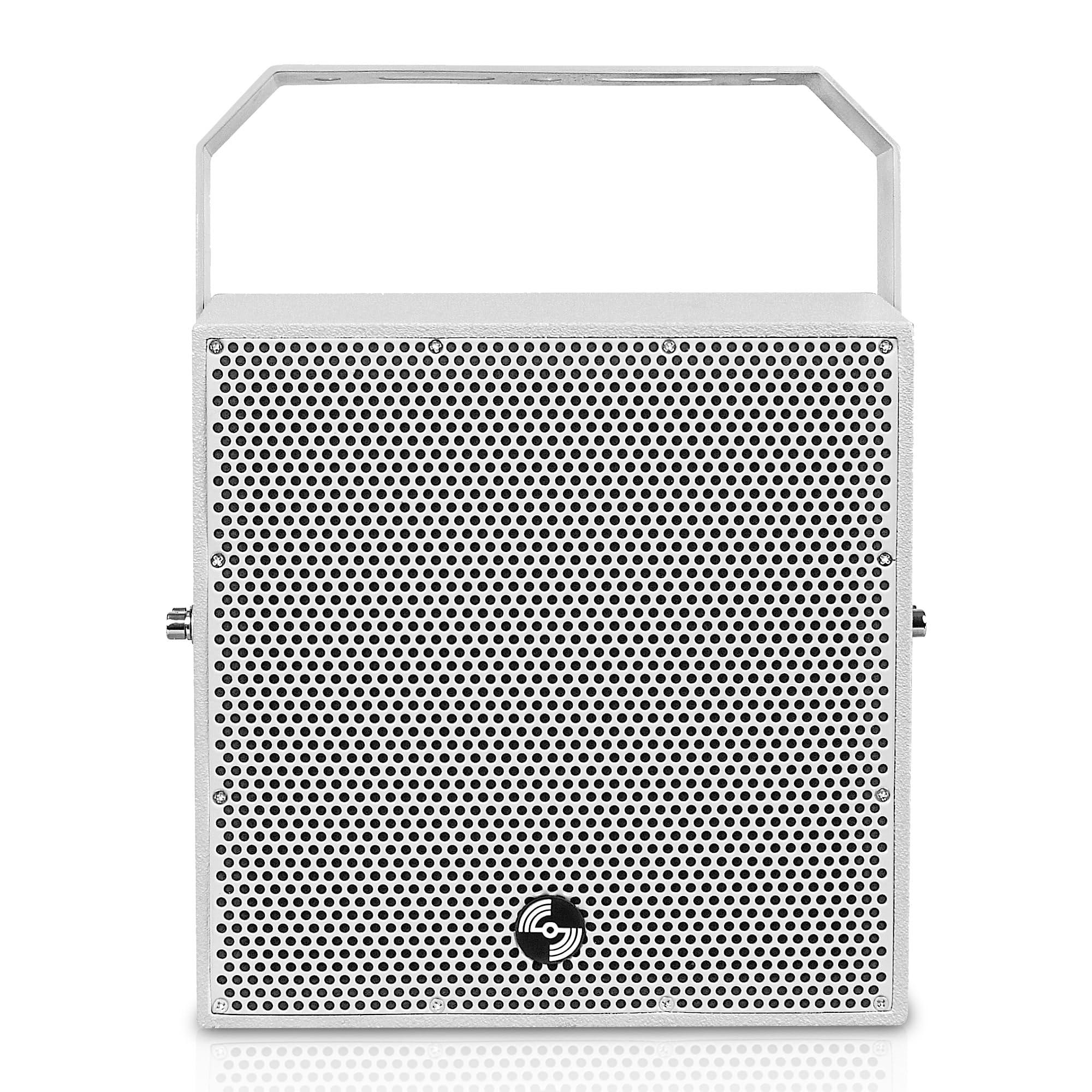 Sound Town Sound Town IP55 Certified 2-Way 70V/100V 6" Coaxial Weather-Resistant Installation Loudspeaker with U Bracket, Gray (TITAN-6G)