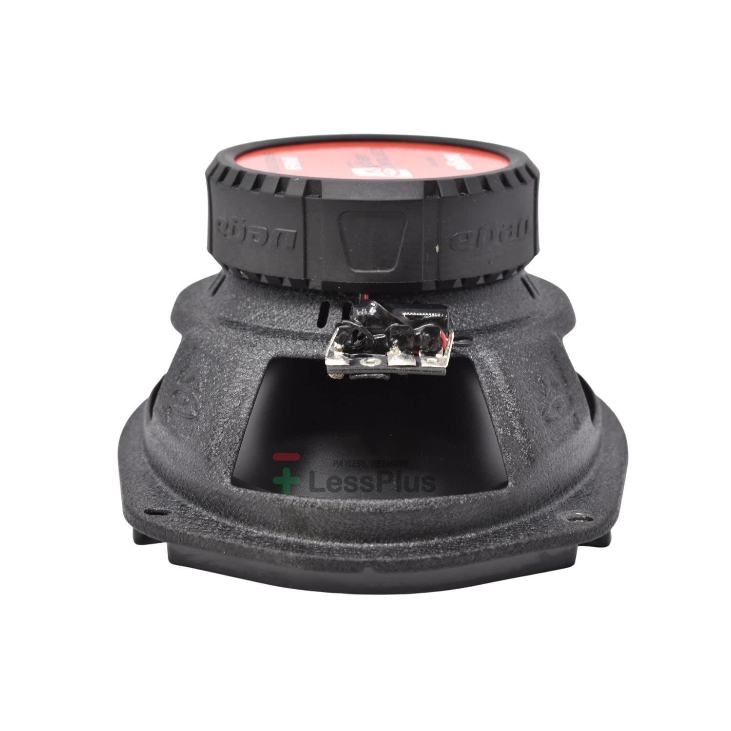 Cerwin-Vega Cerwin Vega 6x9 inch 2-Way Coaxial Car Speakers Vega Series 500 Watts Power 4 Ohm Titanium Dome Tweeters Red Rubber Surround, Premium Car Audio System, 2 Units V469