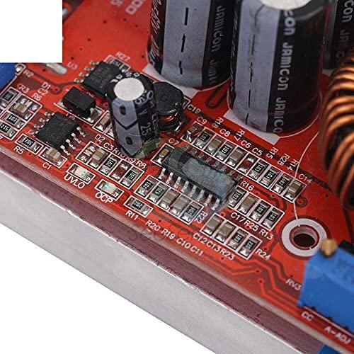 ElectronicMaker DC 1200W 20A DC-DC Step Up Boost Converter Power Supply Module 8-60V to 12-80V with Heat Sink