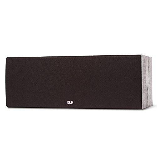 KLH KLH Story 2-Way Bass Reflex Center Channel Speaker, Black Oak
