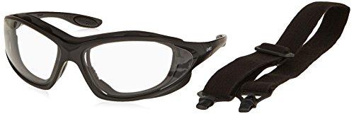 Honeywell Ademco Honeywell Uvex Ademco Home Seismic Black Safety Glasses With Clear Anti-ScratchHard Coat Lens (S0600)