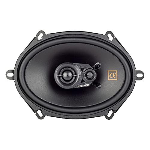 Alphasonik Alphasonik 1 Pair of NS683 Neuron Series 6x8/5x7 (360 Watts Max for The Pair) 180 Watts Max Per Speaker 3-Way Full-Range Car Audio Speaker with PEI Dome Tweeter Polypropylene Cone