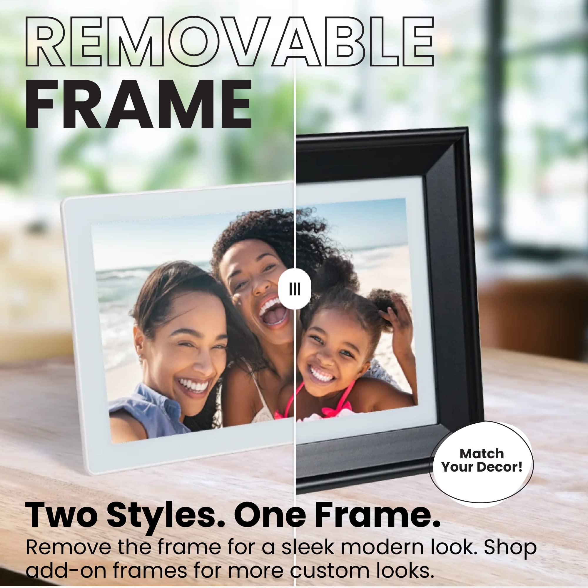 PhotoSpring PhotoSpring 10 inch WiFi Digital Picture Frame | Send Photos by Email, Web or Our Free App | Electronic Picture Frame with Touchscreen & 32GB Internal Memory | Easy Setup | Play Videos up to 5 min