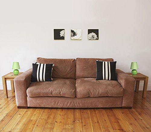 Simple Designs Simple Designs LT2008-GRN-2PK Mini Ceramic Globe Table Lamp 2 Pack Set with Matching Fabric Shade, Green