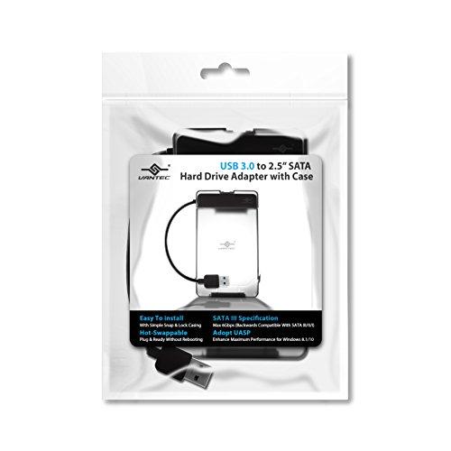 Vantec Vantec USB 3.0 to 2.5" SATA HDD Adapter with case (CB-STU3-2PB)