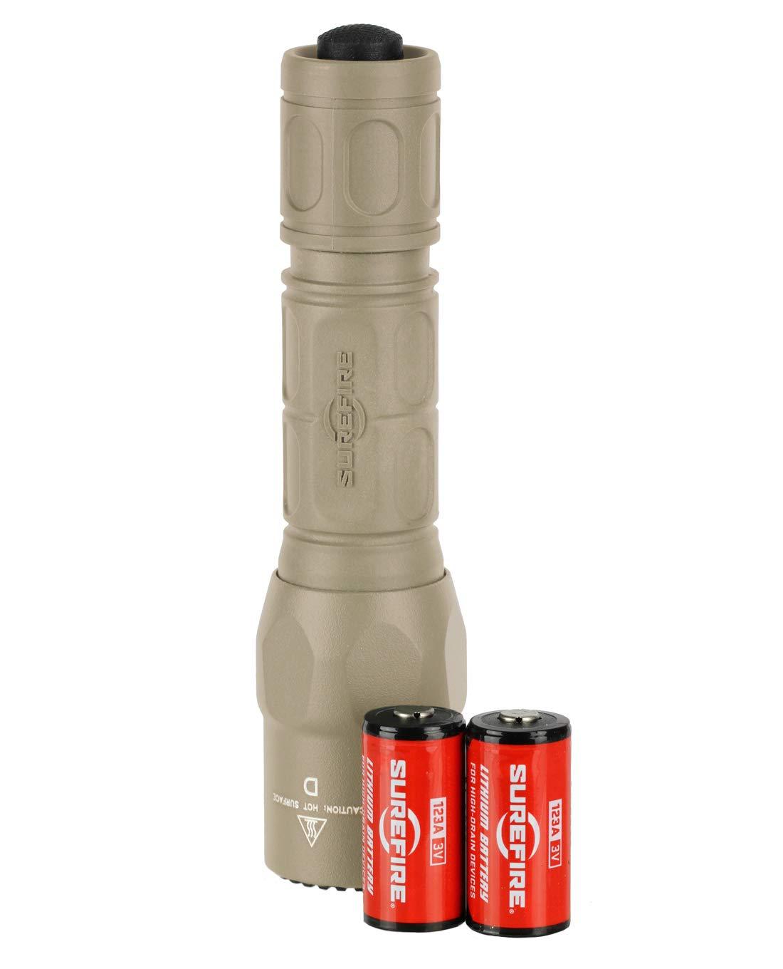 SureFire SureFire G2X Pro Dual-Output LED Flashlight with click switch, Desert Tan, Small