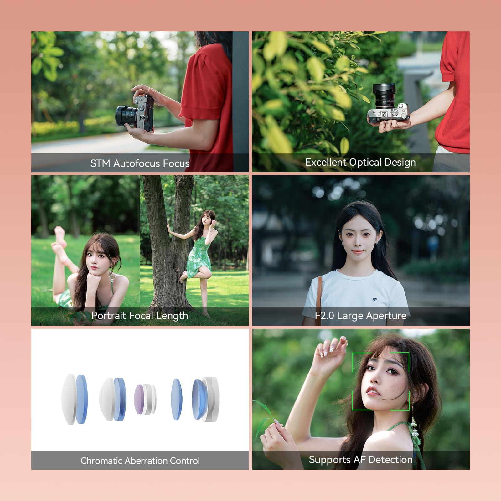 TTARTISAN TTArtisan AF 75mm F2 Portrait Lens Auto Focus Full Frame Prime Lenses for Nikon Z-Mount Z5 Z6 Z7 Z6II Z6III Z7II ZFC Z30 Z50 Z9 Z8 ZF