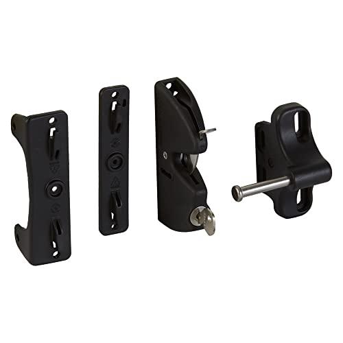 National Hardware National Hardware N346-201 V6201 LokkLatch in Black, 4-9/16\"
