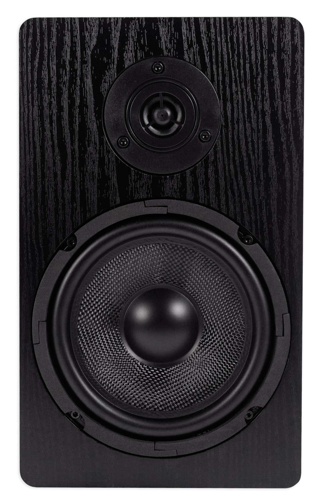 Rockville Rockville Pair RockShelf 64B Black 6.5" Home Bookshelf Speakers w/21 Stands