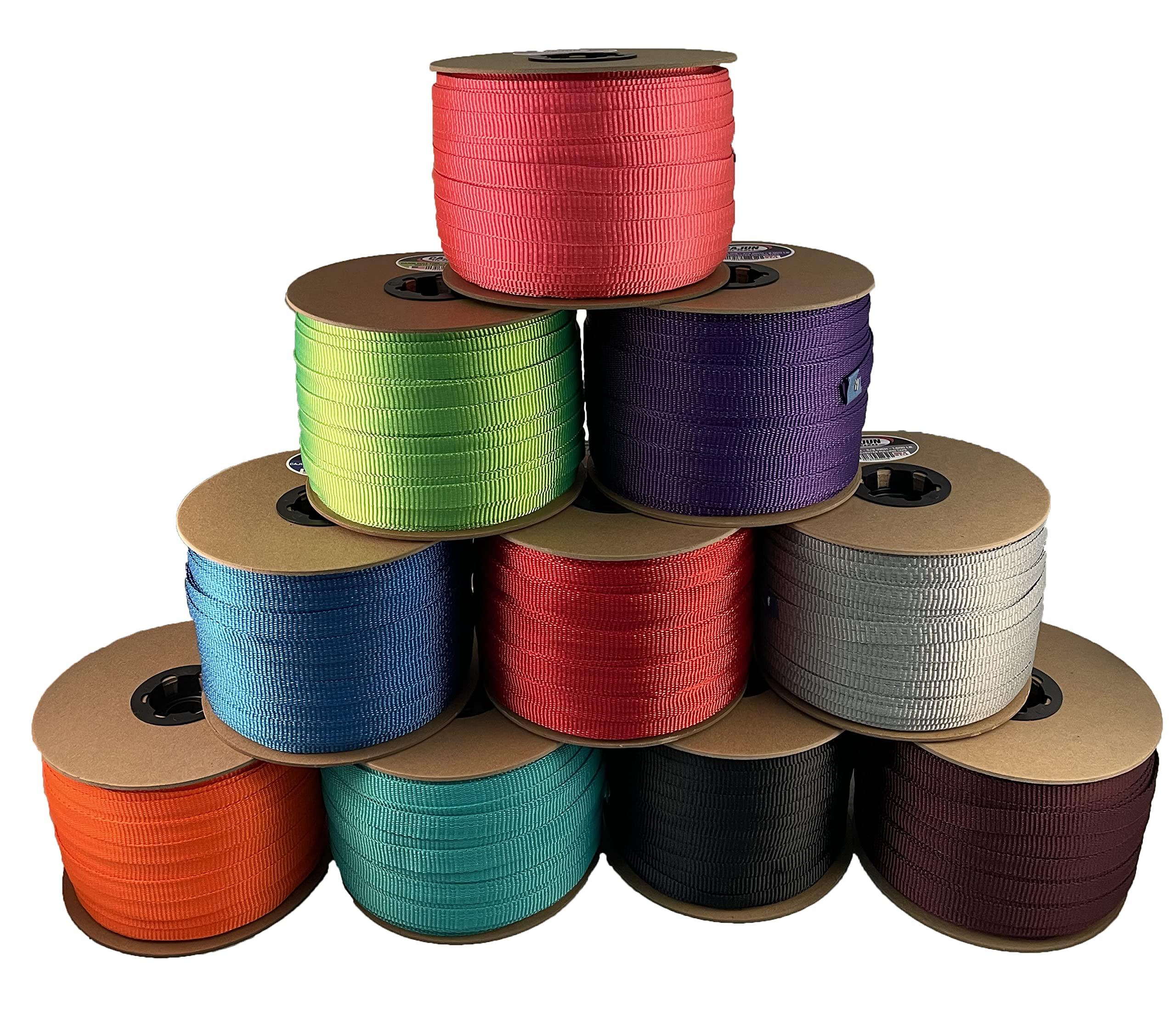 Cajun Tie Downs Cajun Pull Line - 1/2 Inch 1,200 lb. Polyester Pulling Tape - Made in USA (Royal Blue, 100)