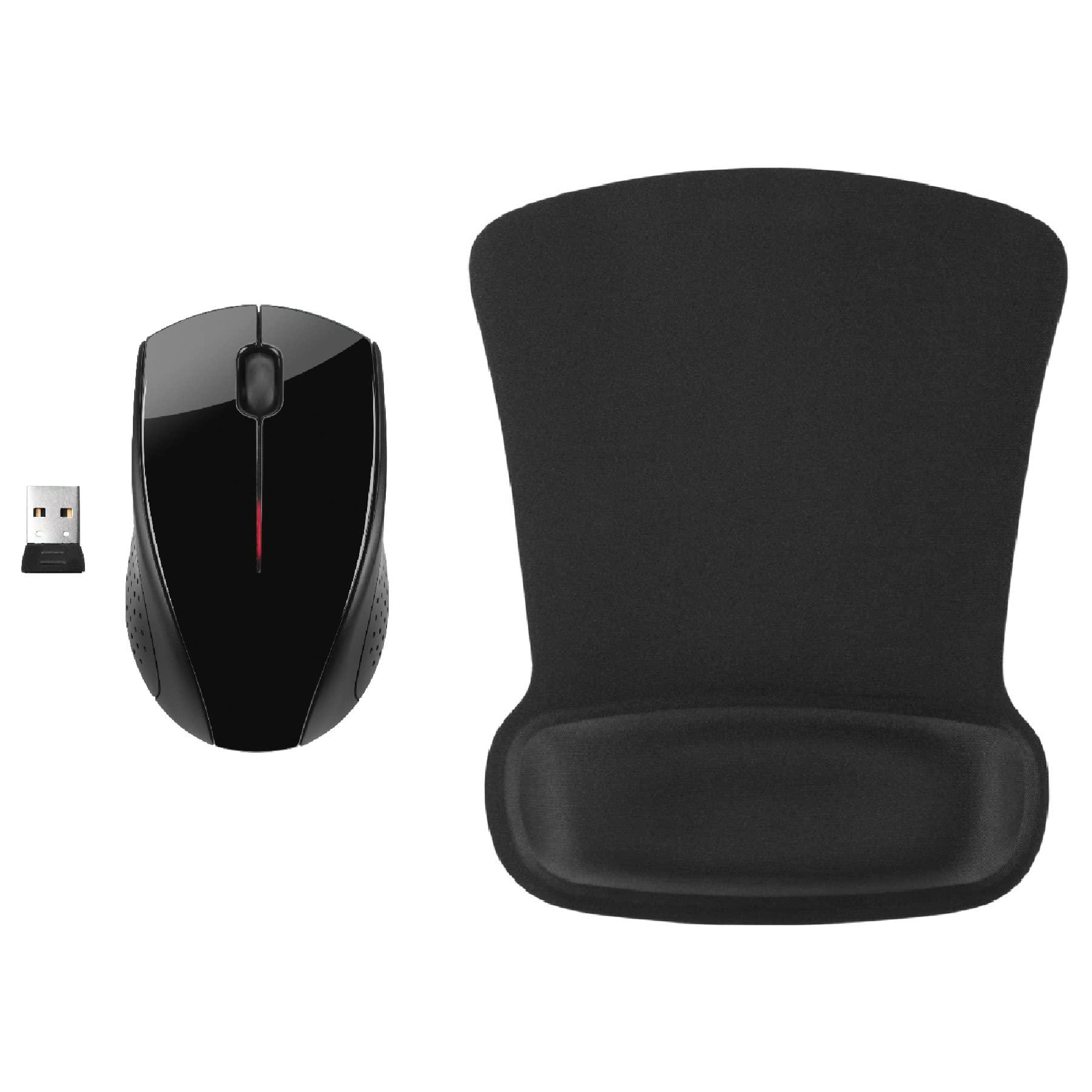 Fashionit Fashionit U Speakers Bluetooth Boost Speaker Travel Home Office Bundle with Black Wireless Mouse X3000 G2, & Coordinating Gel Mouse Pad, for Modern Workspace