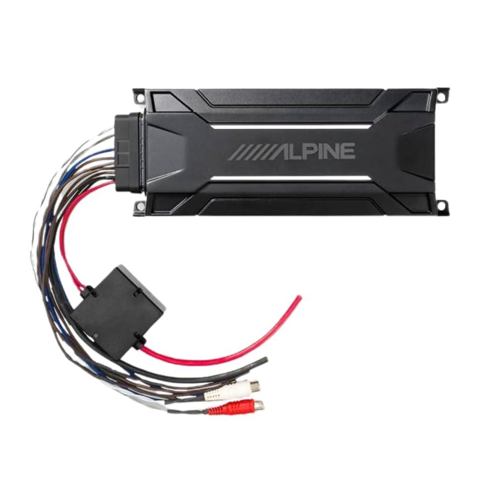 Alpine Alpine KTA-30MW Class D Weather Resistant IP66 Tough Power Pack Mono Amplifier with RUX-KNOB.2 Remote Bass Knob