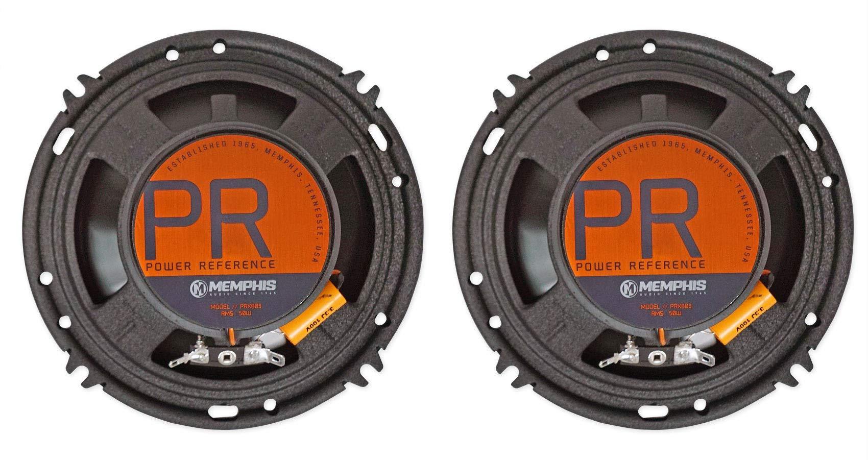 Memphis Memphis Pair Audio PRX603 6.5" 100w 3-Way Car Speakers+Bluetooth Speakers