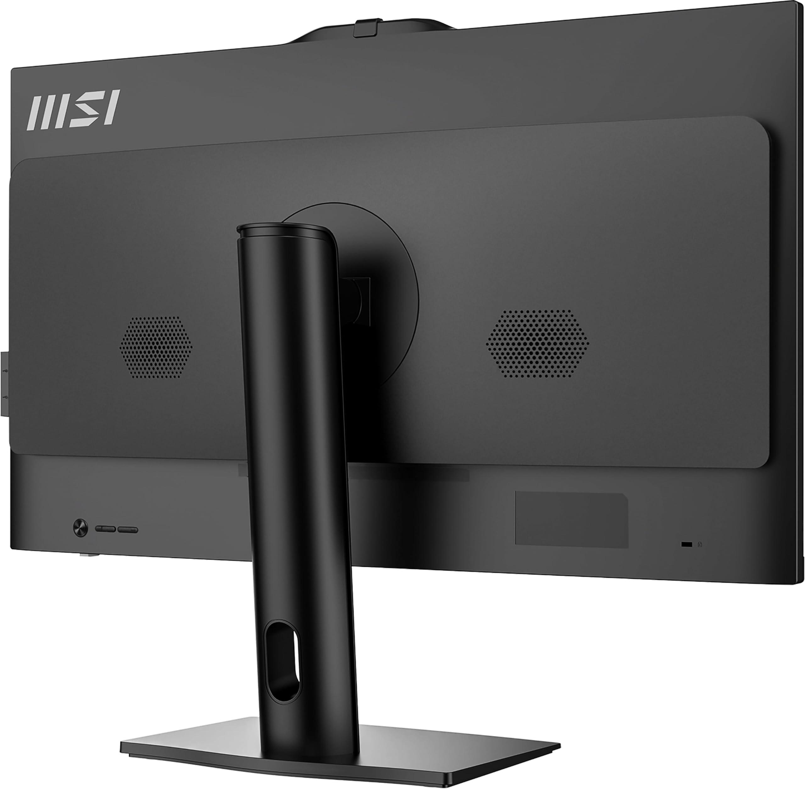 MSI MSI Modern AM272P AIO Desktop: 27" FHD, Intel Core 5-120U, 16GB Memory, 1TB M.2 NVMe SSD, WiFi 6E, BT 5.3, Windows 11 Home: Black 1M-822US