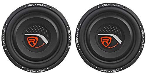 Rockville 2 Rockville W12T4S2 12\" Shallow Mount 1400w Car Subwoofers, CEA Compliant, 2-Ohm