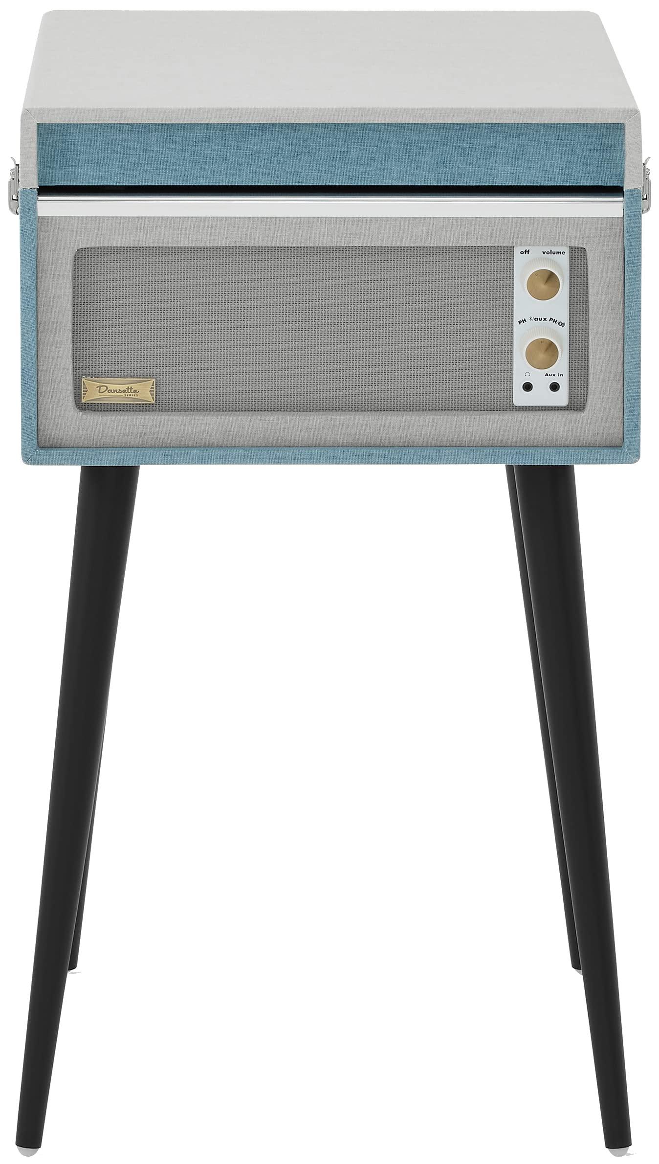 Crosley Crosley CR6233E-TN Dansette Bermuda Bluetooth in/Out Portable Vinyl Record Player Turntable with Aux-in, Tourmaline