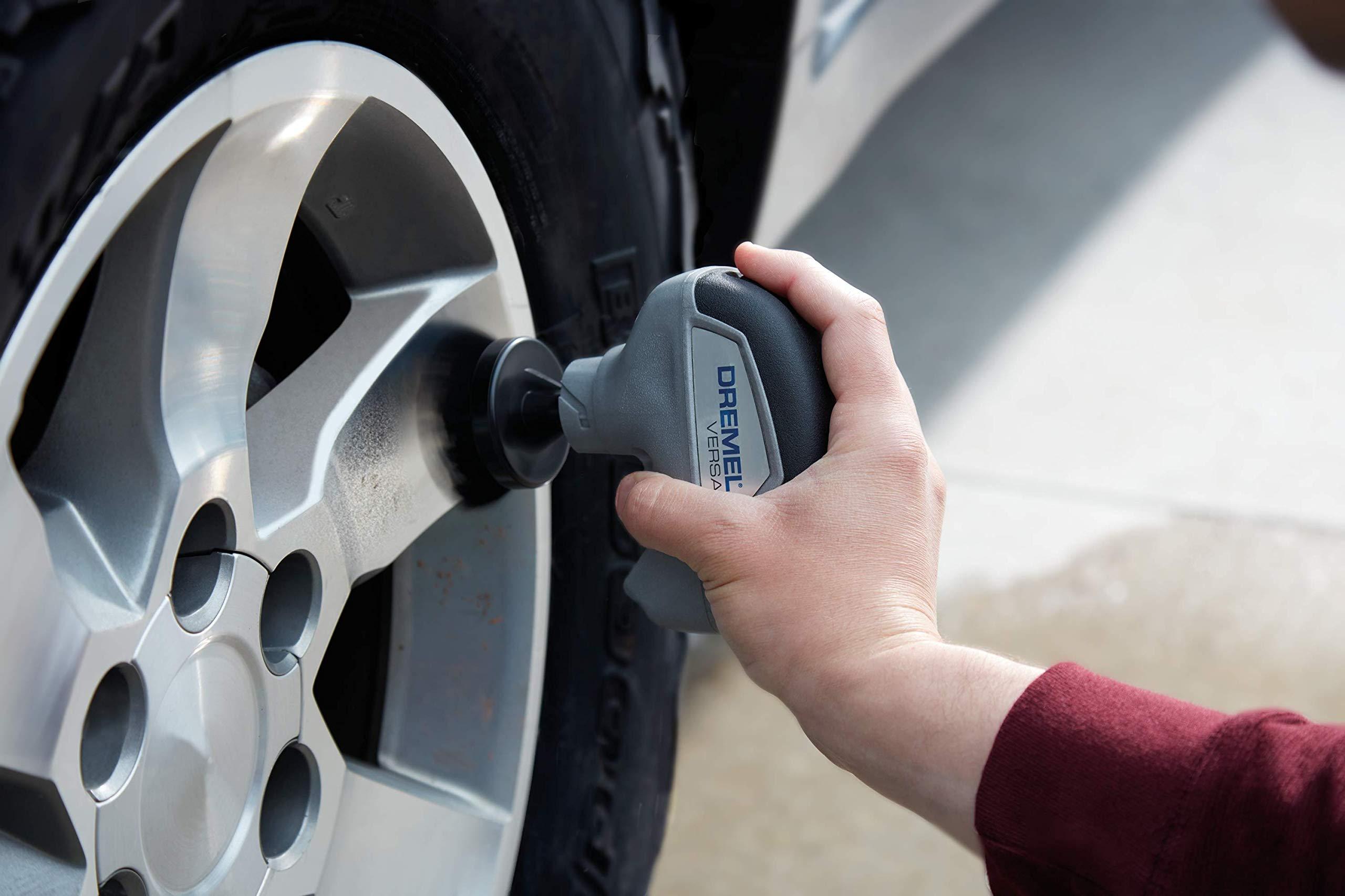 Dremel Dremel Versa Cleaning Tool - Grout Brush & Bathroom Shower Scrub - Versatile Kitchen & Bathtub Cleaner- Power Scrubber for Tile, Pans, Stoves, Tubs, Sinks Auto, & Grills - PC10-02