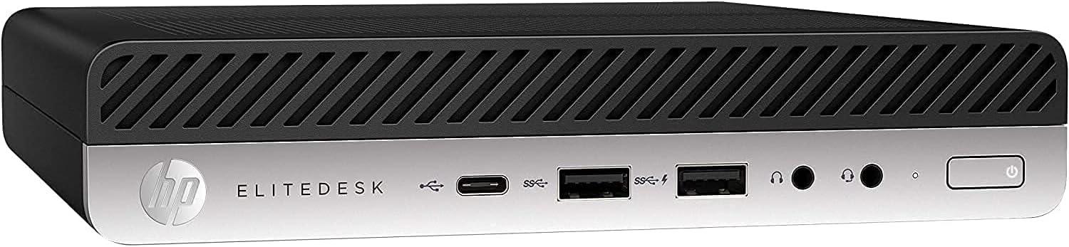 HP HP EliteDesk 800 G4 Mini Business Desktop PC, Intel Core i5-8500T, 16 GB DDR4 SDRAM, 512 GB SSD, WiFi, Mouse and Keyboard, Windows 11 Pro, Black (Renewed)