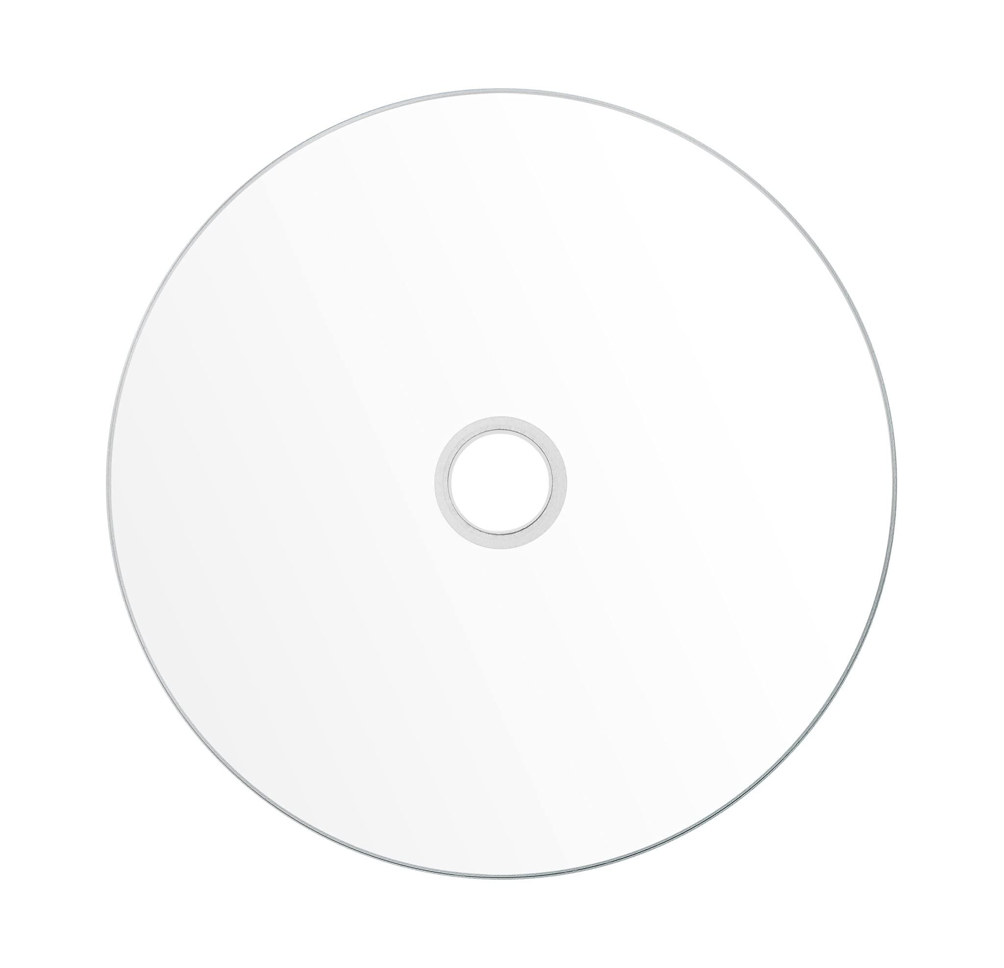 Smartbuy 100 Pack Smartbuy Digital Audio CD-R Music 52X 700MB/80Min White Inkjet Hub Printable Blank Recordable Disc