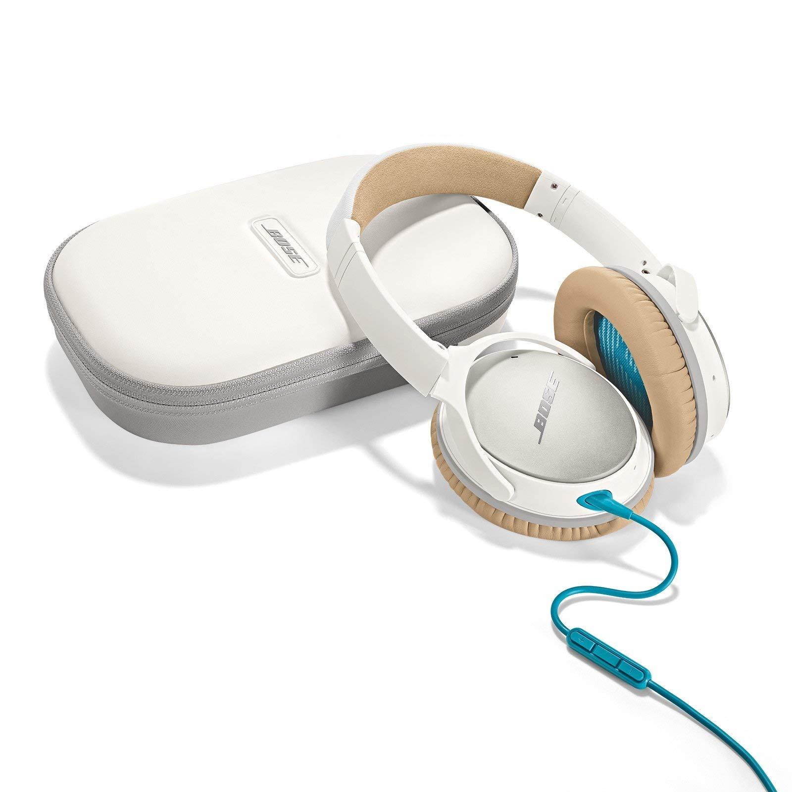 Bose Bose QuietComfort 25 Acoustic Noise Cancelling Headphones for Apple devices, White(wired, 3.5mm) (Renewed)