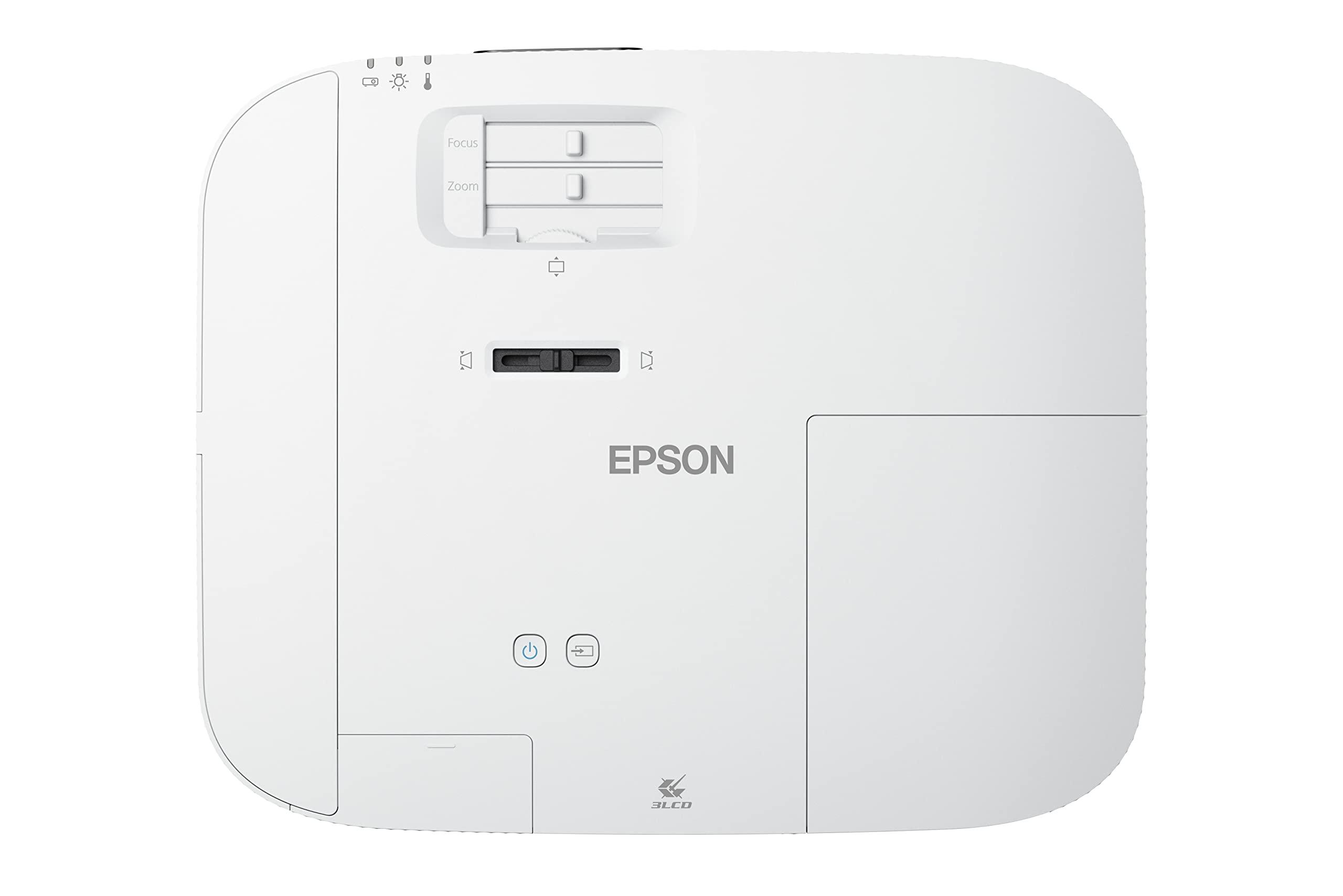 Epson EPSON 2022 New Upgrade Home Cinema 2350 4K PRO-UHD Smart Gaming Projector with Android TV, 3-Chip 3LCD, HDR10, HLG, 2,800 Lumens, Low Latency, 10 W Speaker, Bluetooth, Streaming Capability