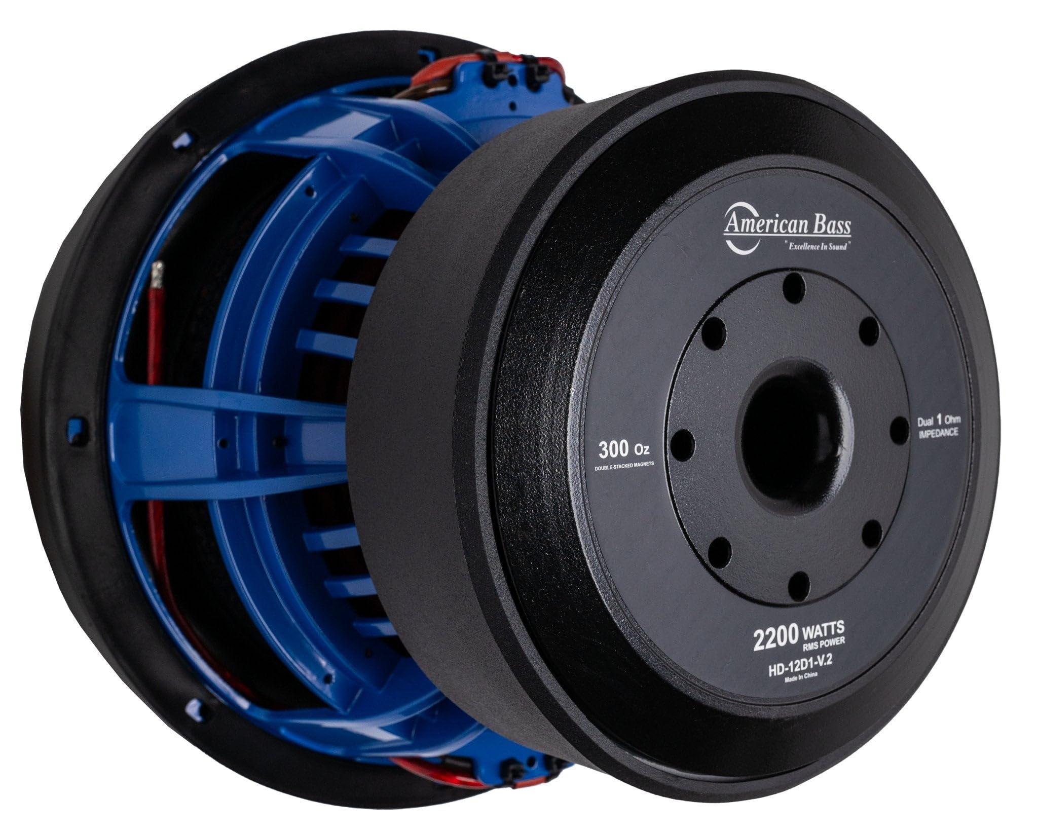 American Bass Usa American Bass HD 12\" 2 Ohm 8000 Max Watts Car Subwoofer